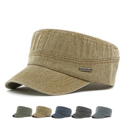 Spring Summer Flat Top Hat Men's Outdoor Sunscreen Hat