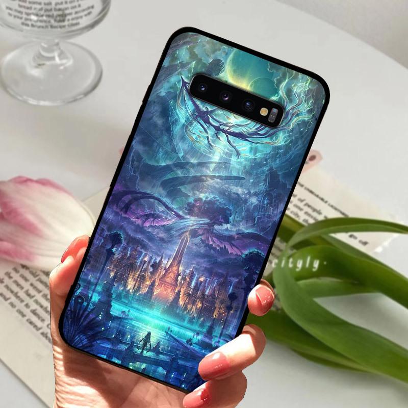 Case For Samsung S10 S10+ S10E Silicone Etui Fashion Painted Soft TPU Coque For Samsung Galaxy S10 S 10 Plus S10E Phone Cover