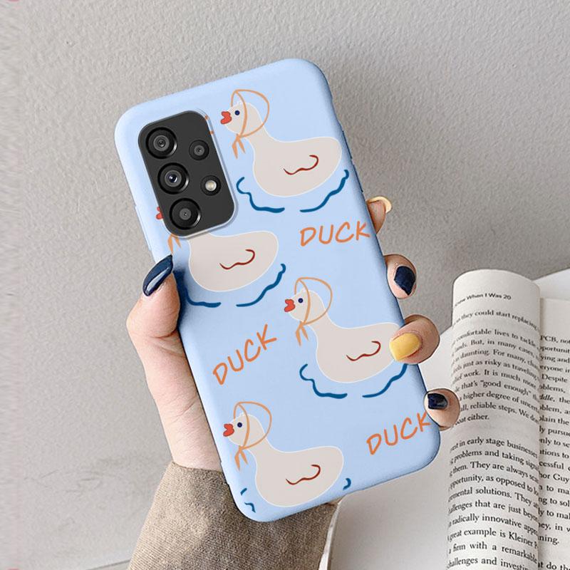 Case For Samsung A53 A52S A52 A73 A70 Cute Heart Flower Back Cover Soft Silicone Matte Protective Funda For Samsung Galaxy A53