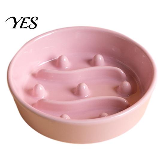Slow Feeder Bowl for Puppies Pet Bowl, Ceramic Anti-vomiting Dog Non-Slip Anti-choke Food Reduces Choking Dogs Cats Scratch-resistant