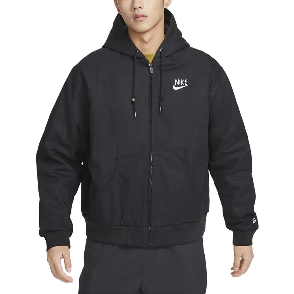 Nike Casual Jas met Logo Print Heren Buitenjas Zwart DQ4184-010