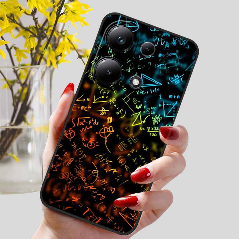 For Xiaomi Redmi Note 13 Pro 4G Case Black Silicon TPU Shockproof Soft Cover For Redmi Note13 4G 2024 Protect Capa 13Pro Coque