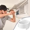 Flexible AC Water Drain Hose Dehumidifier Exhaust Tube with Cuttable Rubber Joint Clip Air Conditioner Drain Pipe/Water Hose