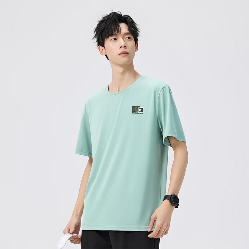 Mark Fairwhale Men's Ice Silk Geometric Mesh T-Shirt