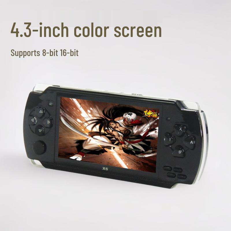 

X6 PSP Handheld 4.3-inch Game Console - Main Control, English Language, Perfect Gift белый