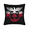 Symbols of Poland Pillowcases  Funny Pillow Case For Sofa Home Decoration Square Pillow Cover