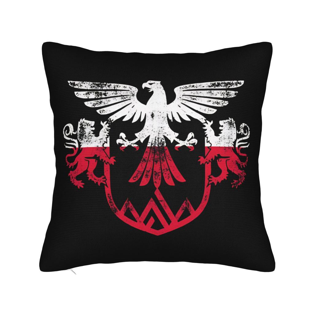 Symbols of Poland Pillowcases Funny Pillow Case For Sofa Home Decoration Square Pillow Cover