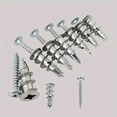 20 Sets Self Diamond Gypsum Board Anchor Bolt Spiral Expansion Screw Heavy Duty Metal Wall Anchor