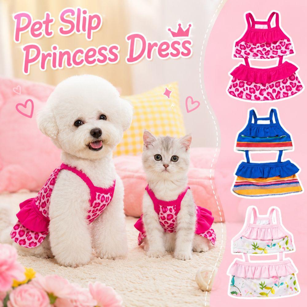 Anti-shedding Dog Bikini Skirt Thin Pet Slip Dress Cute Cat Dog Swimsuit Vest  Cat Dog Clothing