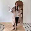 New Loose Hooded Cotton-padded Jacket Women's Extended Over-the-knee Bread Coat In Winter.