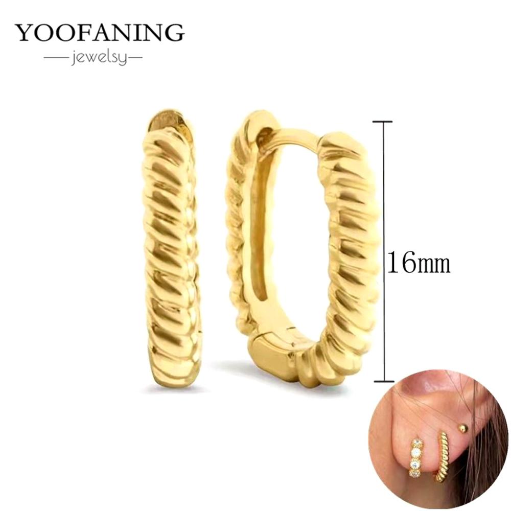 925 Silver Ear Needle Fashion Light Luxury Gold hoop earrings Classic Retro Collection earrings for women Jewelry Gift