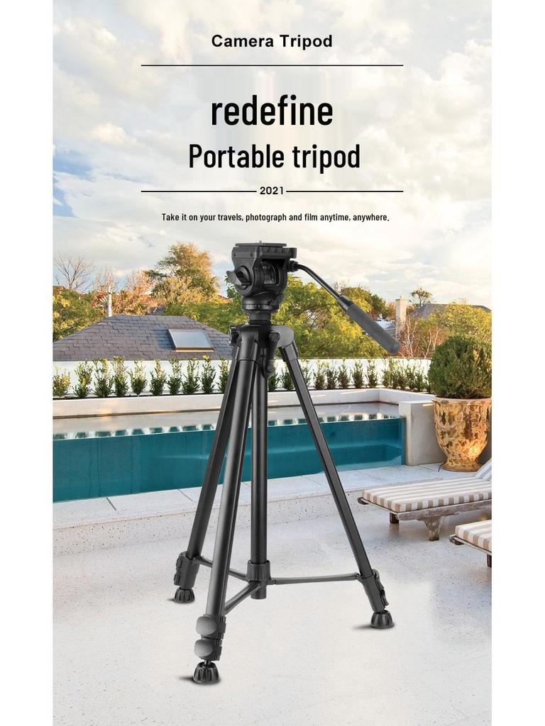 Weifeng WF702 Professional Camcorder Tripod, 1.8M Aluminum Alloy with Hydraulic Damping Ball Head