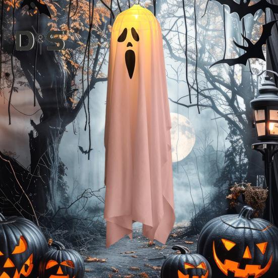 Halloween Ghost Decorations Outdoor Glowing Ghost Decoration Spooky Haunted House Ghost Prop Halloween Yard Decor