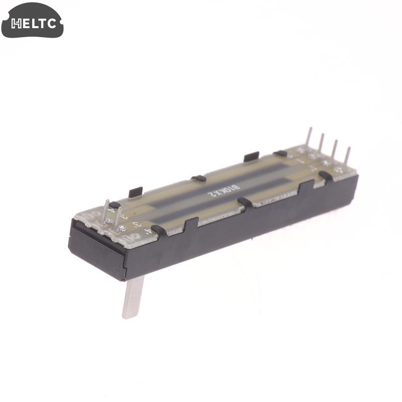 73mm Straight Slide Potentiometer B10KX2 15mm Shaft Dual Channel High Precision For Audio Mixer Amplifier DIY Audio Equipment