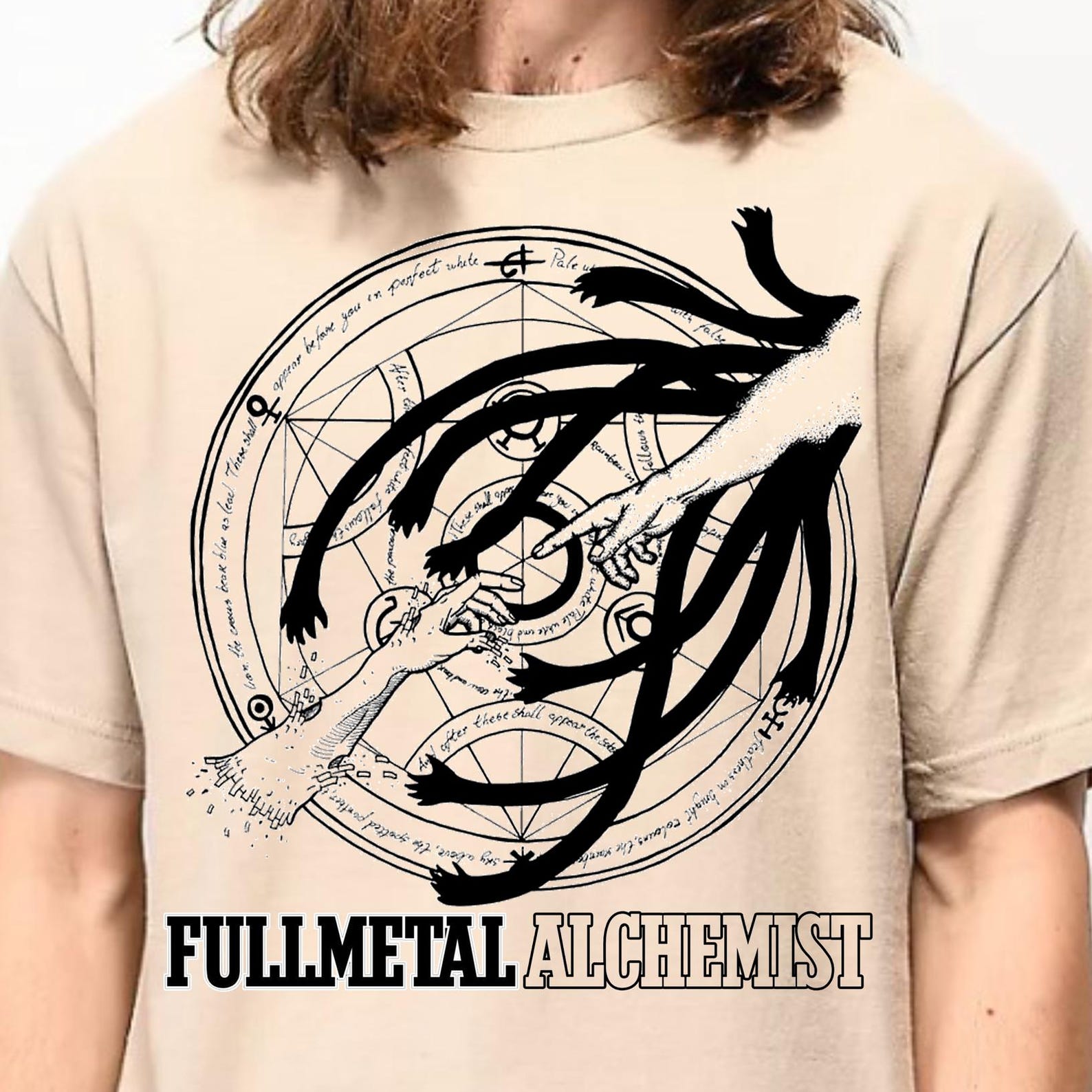 Unisex, Fullmetal Anime Shirt, Gate of Alchemy Edward Elric, Anime Shirt, Alchemist Brotherhood Tshirt, God Hands Manga Tee, The Truth shirt 2XL