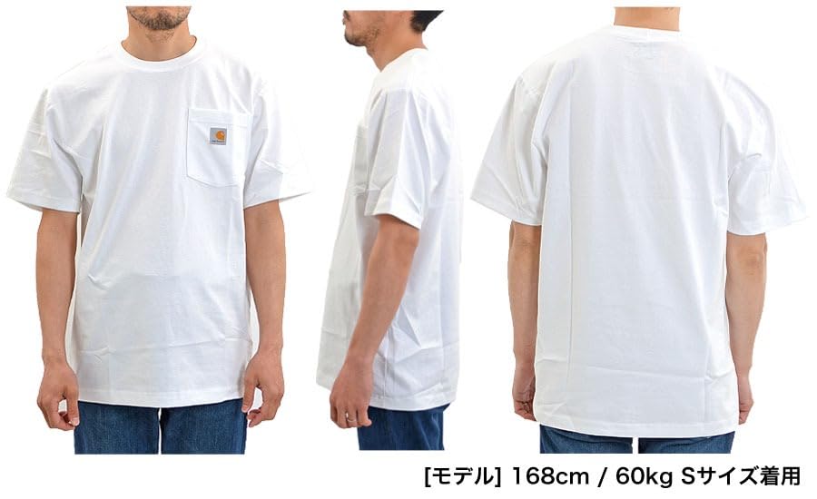 Carhartt Short Sleeve Pocket Size CTK87 Men's T-Shirt, Small, Navy,