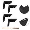 4PCS Simple L-Shaped 2-In-1 Furniture Leg Bedside Table Support Leg For Sofas Beds Tables Hardware Furniture Accessories