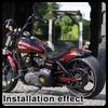For Harley-Davidson Street Bob FXDB (2006-2017) / Fat Bob FXDF (2008-2016) Motorcycle LED Swingarm License Plate Holder