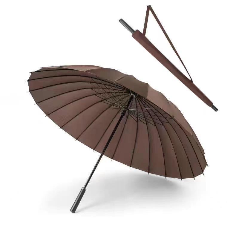 

Зонт с длинной ручкой из 24 костей, ручной деловой зонт с прямым стержнем, подарок на день рождения, непромокаемый, ветрозащитный, бытовой, дождевик