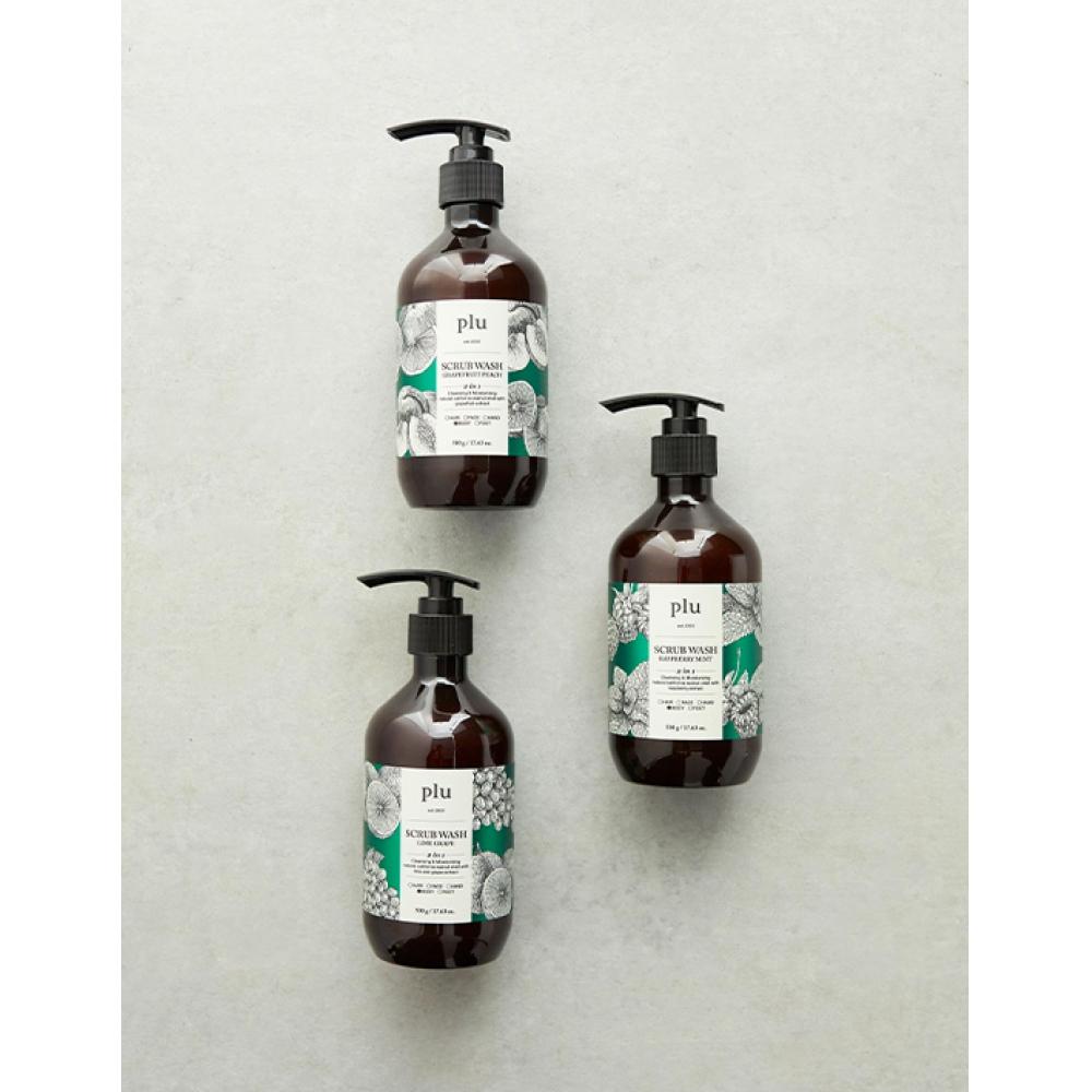 

Скраб для умывания Flu Scrub Wash 500 г 1+1 Plan Лайм Виноград