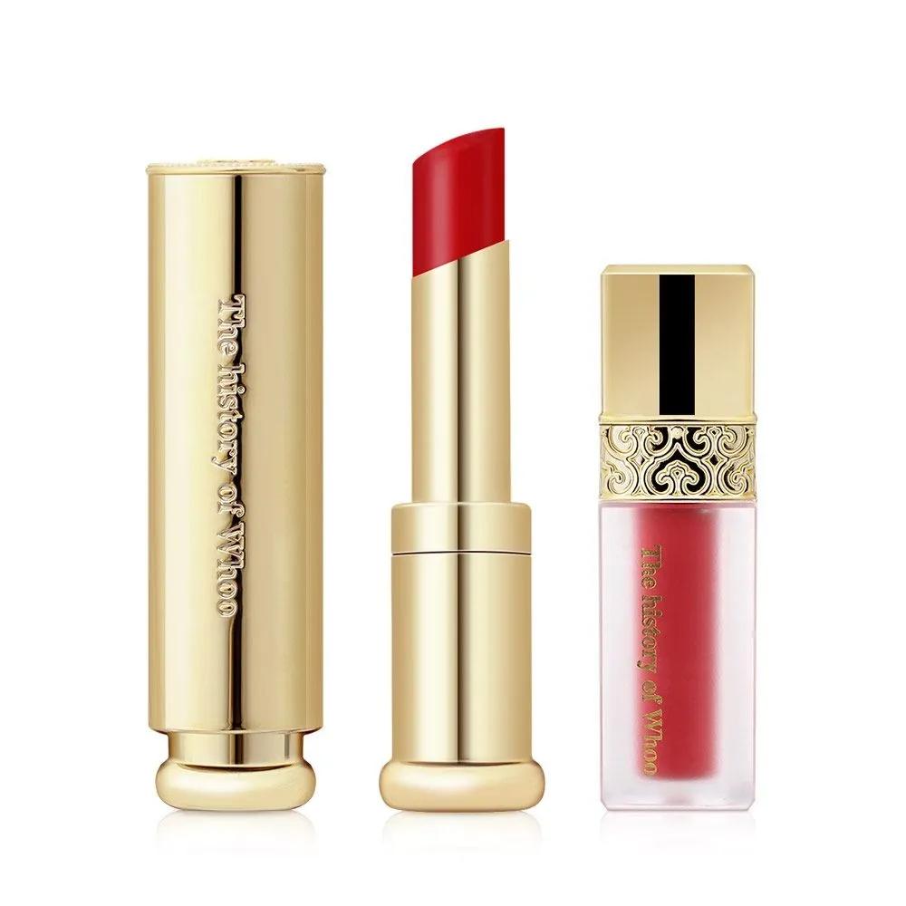 THE WHOO Gongjinhyang Mi Royal Anti-Aging Lip Balm Wine Red 3.3g Special Set Moisturizing Women's Color Lip Balm Lip Care Set