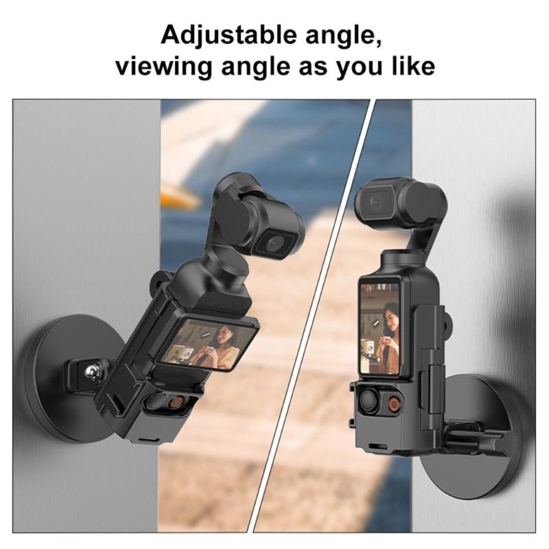Camera Magnet Bracket Expansion Holder With Cold Shoe Secure Grip For Pocket 3 Videographers