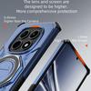KEYSION Shockproof Magnetic Case for Redmi Note 15 Pro 4G 5G Upright Live Metal Ring Stand Phone Cover for Redmi Note 15 Pro+ 5G