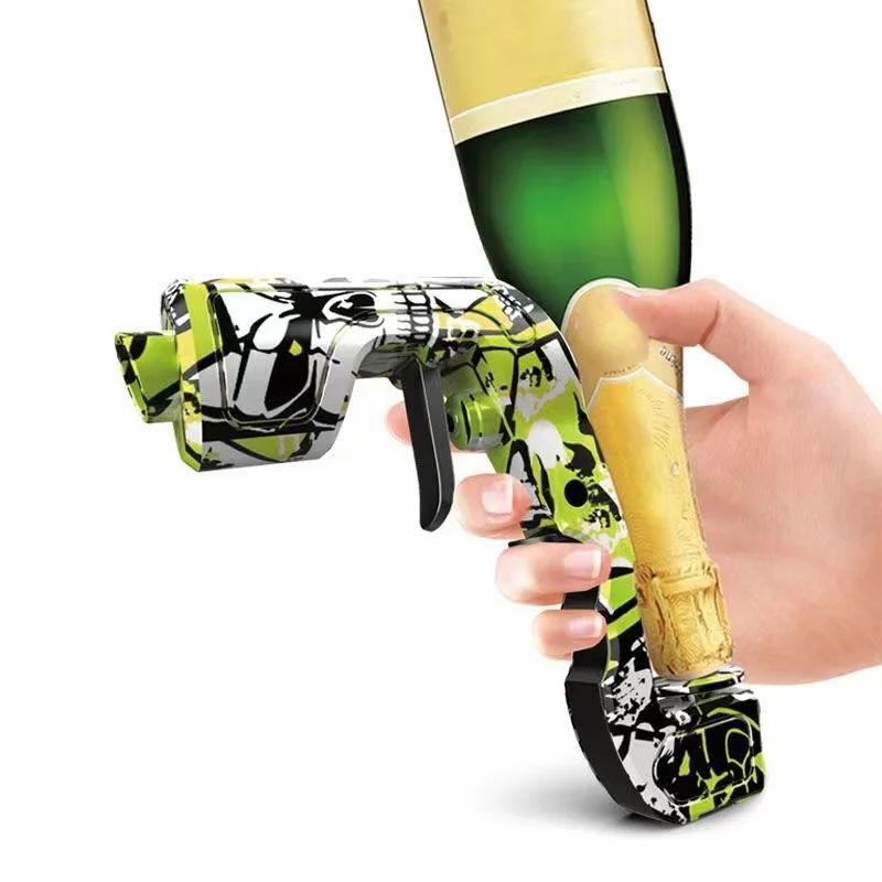 Champagne Gun Wine Sprayer Pistol Beer Bottle Durable Spray Gun ABS Plastic Version Stopper Ejector Pop It Kitchen Bar Tools