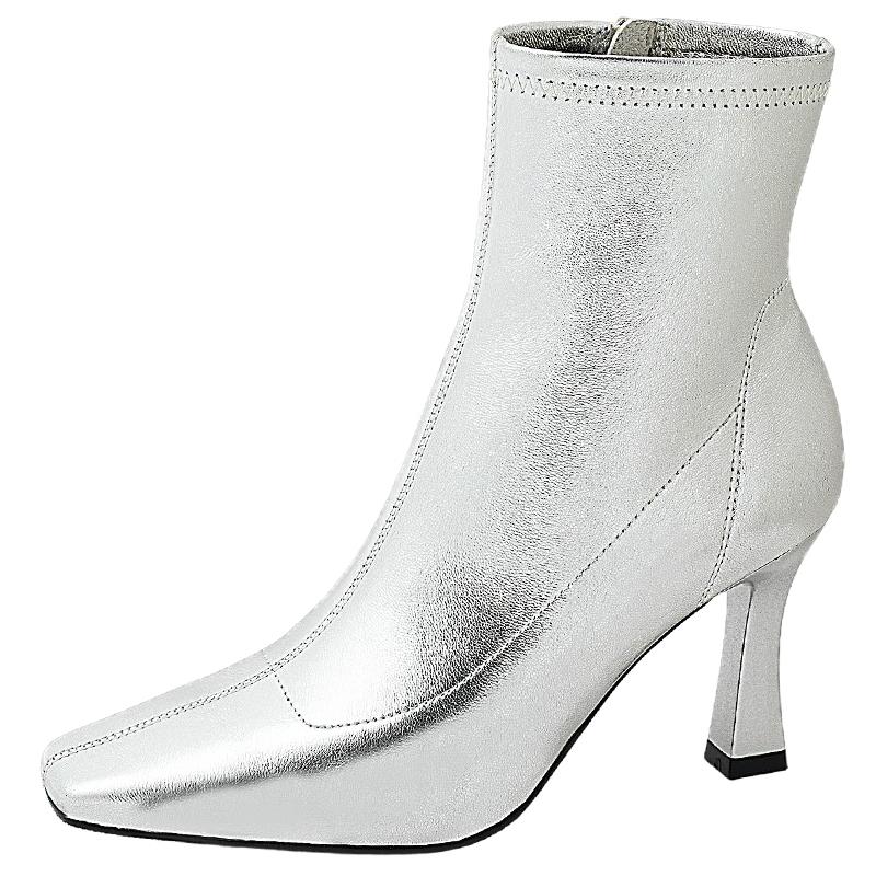 COMELY Women s Sheepskin French Ankle Boots 36