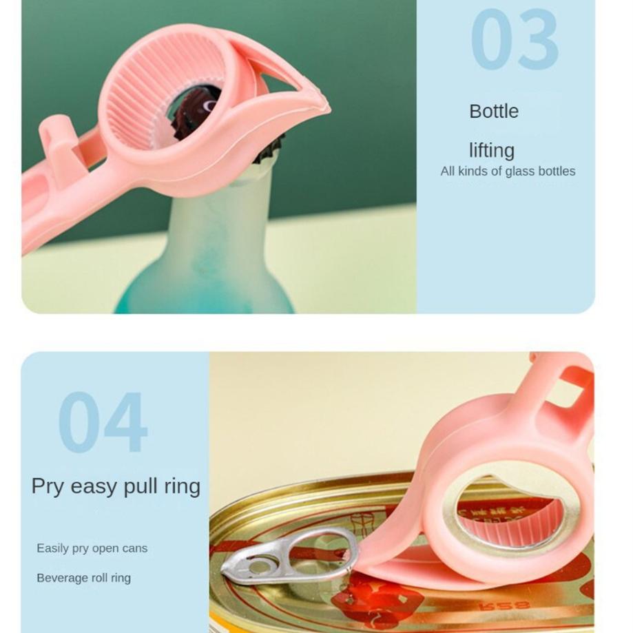 1 Pcs 7-in-1 Multifunctional Bottle Opener Vegetable And Fruit Peeler Tin Can Bottle Opener Beverage Beer Bottle Opener