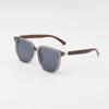 Trendy Square Frame Wood Grain Sunglasses with Brown Lenses - Versatile Style