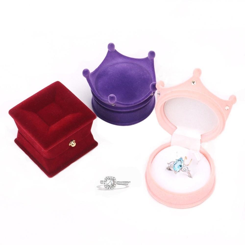 Anti-collision Christmas Jewelry Box Storage Flannel Jewelry Organizer Propose