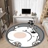 1pc We Bare Bears Office Round Area Rug, Under Office Chairs Bedroom Living Room Home Decor, Room Deco, Available In Various Sizes