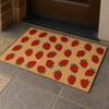 Floral Bird Welcome Coco Coir Doormat Non Slip Dirt Scraping Outdoor Front Porch Entryway Decor Floor Mat