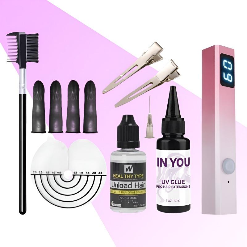 Invisible UV Hair Extension Full Kit