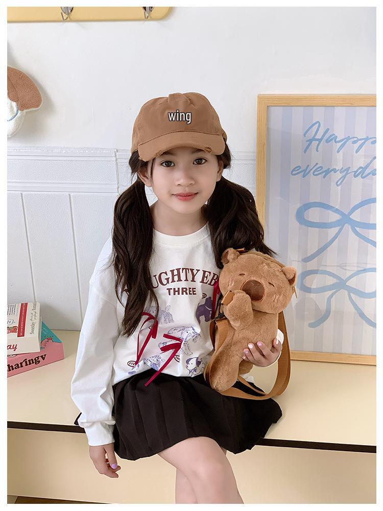 2025 Cute Plush Furry Crossbody Backpack for Little Girls