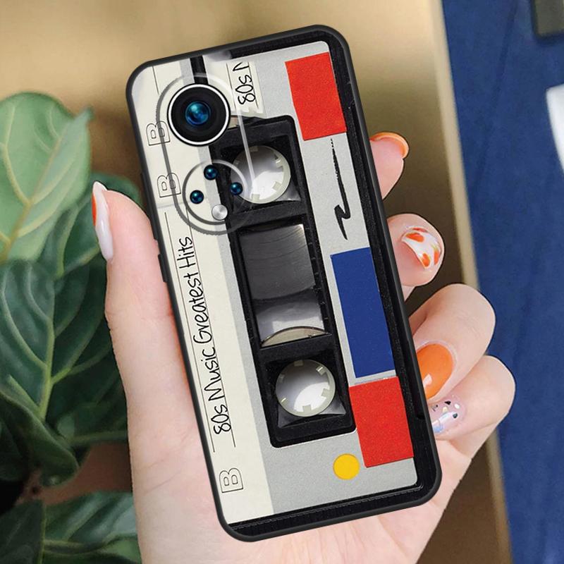 90s Retro Cassette Tape Case For Honor X9c X9b X8b X9a X8a X8 X9 50 70 90 Lite Honor 200 Pro Magic 7 5 6 Lite Cover
