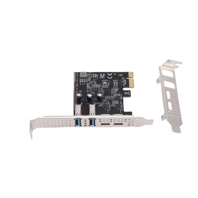 PCIe To USB 3.2 Gen 1 Expansion Card 5Gbps Bandwidth 2 Type C and 2 Type A Ports Desktop PCI Express Adapter Support for  