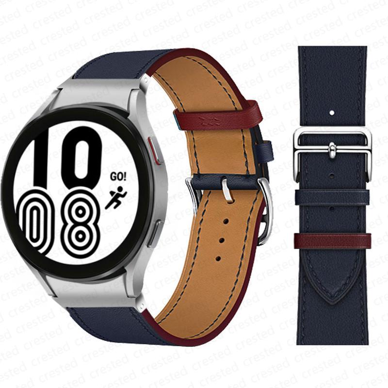 20mm Armband für Samsung Galaxy Watch 6 4 classic/5 Pro 44mm 40mm 47mm 43mm 45 Ohne Lücken Lederarmband Correa Galaxy Watch 6 Armband