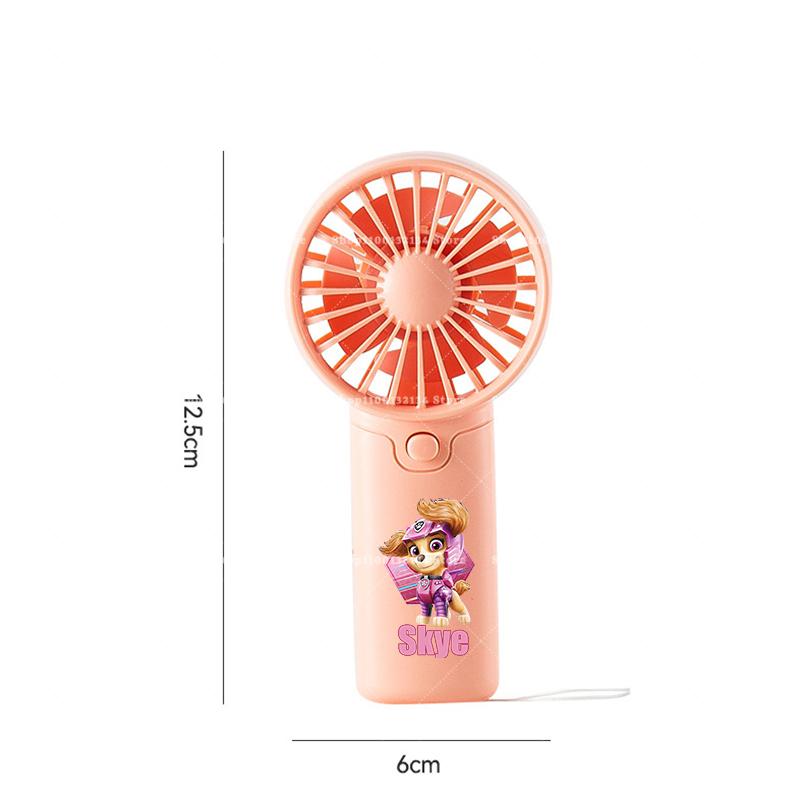 PAW Patrols Portable Fan Convenient Small Fan Summer Pocket Hand-held Fans Lightweight Handheld Kawaii Mini Fan Air Coolers Gift