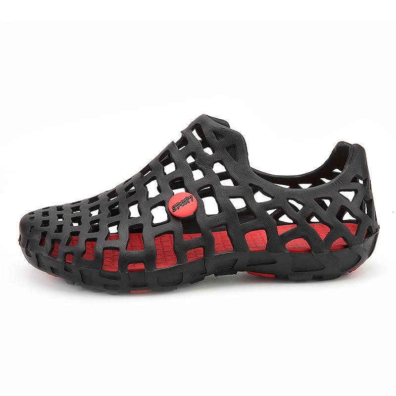 2024 Summer Foreign Trade Explosion Hot Sale Couple Hole Shoes Hollow Breathable Men's Sandals Beach Foot Shoes Women's