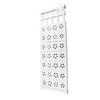 White Expandable Closet Tension Shelf No Drill Telescopic Wardrobe Tension Shelf Organizer Divider