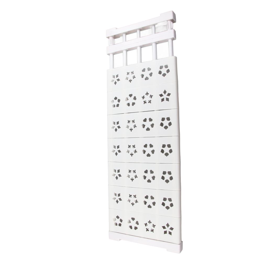White Expandable Closet Tension Shelf No Drill Telescopic Wardrobe Tension Shelf Organizer Divider