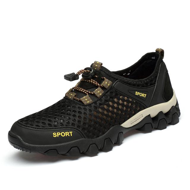 Summer Fashion Men Casual Shoes Breathable Sweat -Wicking Mesh Sneakers Outdoor Non -Slip Easy To Bend Male Shoes