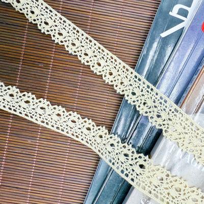 Diese weiße Baumwollfaden-Spitze, Baumwollfaden-gewebte Spitze, Spitzen-Kleidungszubehör, Handgemachtes DIY, Babykleidungs-Dekoration