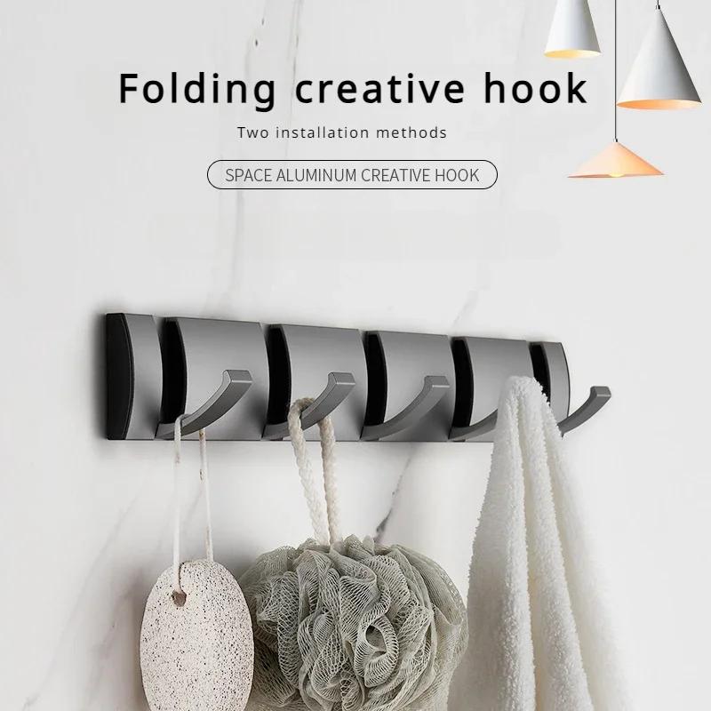 Platzsparende Haken aus Aluminium für den multifunktionalen, faltbaren Einsatz im Haushalt
