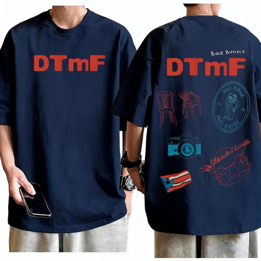 Unisex Women Harajuku Casual Hip Hop Tshirts Rapper Bad Bunny Tshirt Debi Tirar Mas Fotos DTMF World Tour T Shirts Streetwear