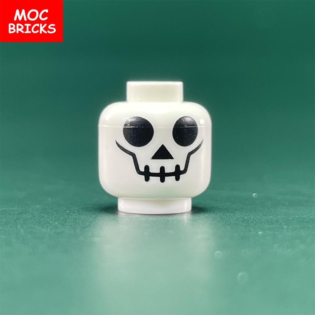 10 Stück MOC Steine Jungen und Mädchen Gesichtsausdruck Figur Kopf Pädagogische Bausteine Spielzeug für Kinder Geschenk