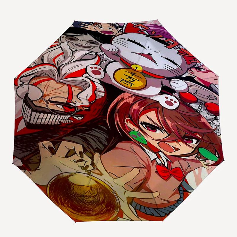 1pc Anime Cat Umbrella Automatic Opening & Closing, Foldable Design, Iron Frame, Outdoor Use, Perfect Gift for Fans, Travelers, Daily Use.C075
