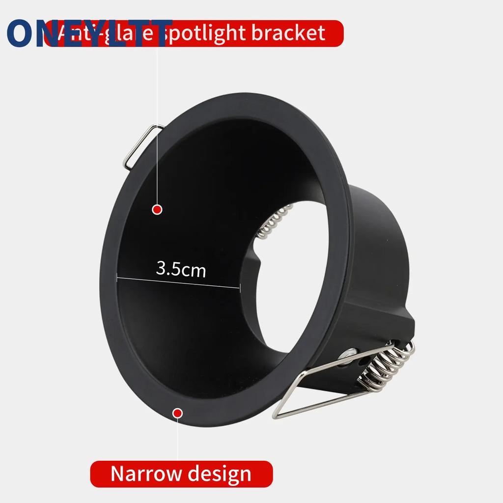 Recessed Mount Frame GU10/MR16 Lamp Holder Bathroom Spot Lighting Bracket SocketLamp Holder Socket Fitting Spot Lighting Fixture